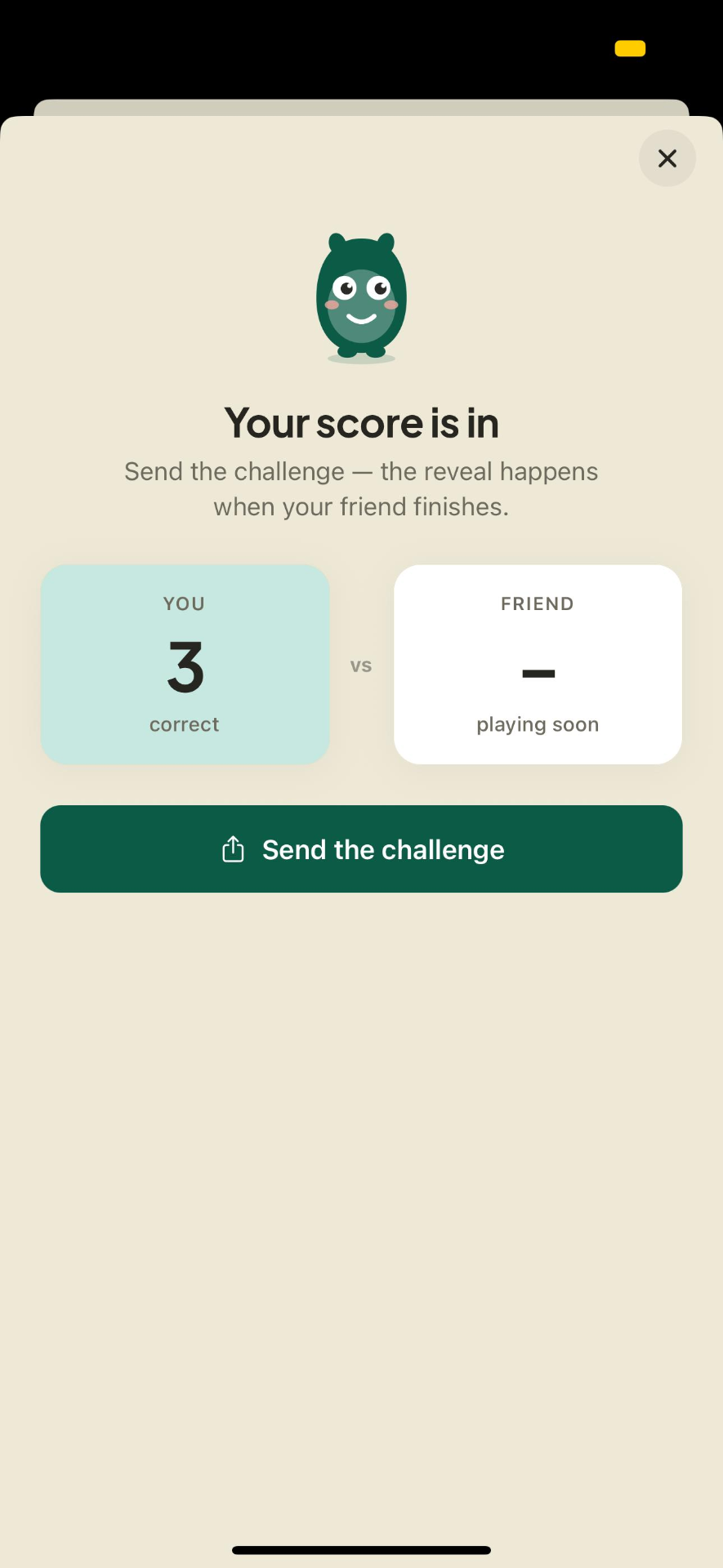 Mad Minute — your score is in